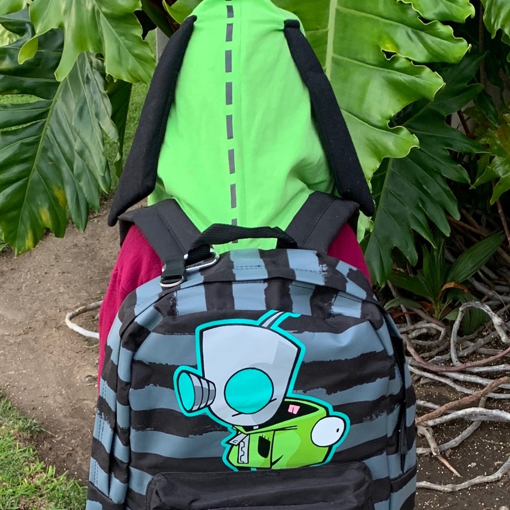 2011 Hot Topic Invader Zim Hooded Backpack.